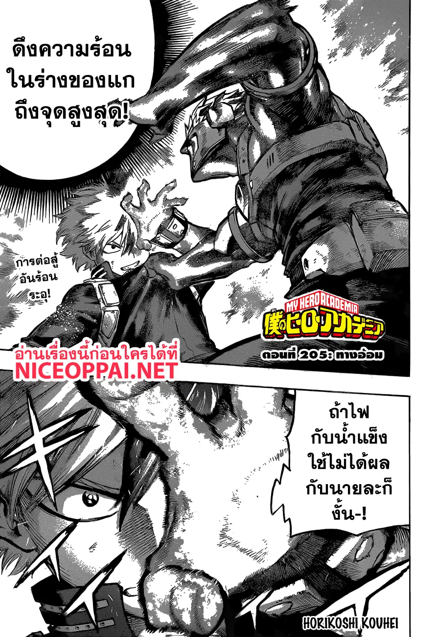 Boku no Hero Academia (My Hero Academia) ตอนที่ 205 หน้า 1