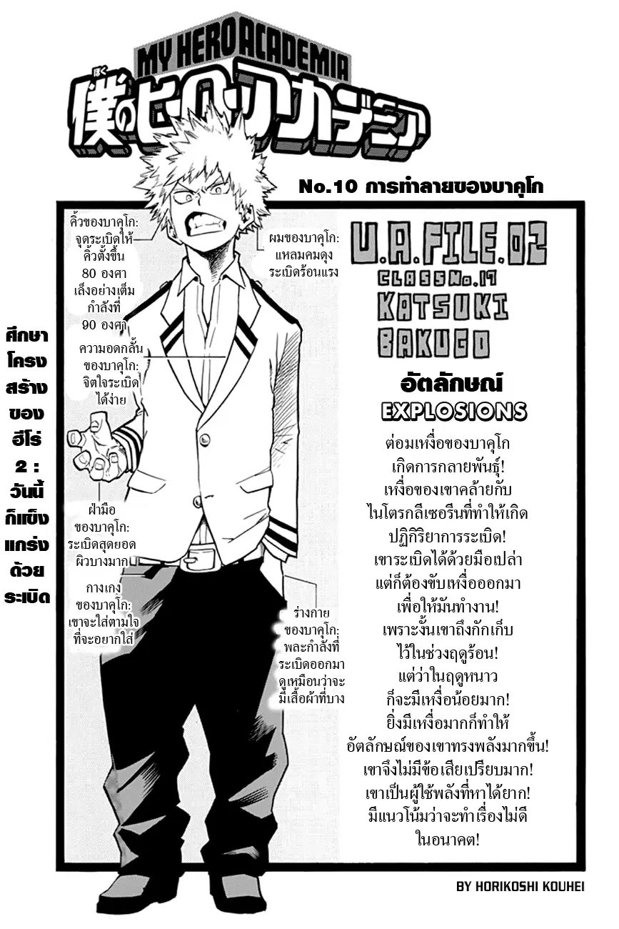 Boku no Hero Academia (My Hero Academia) ตอนที่ 10 หน้า 1
